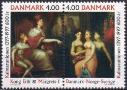 AFA 1150-1151 PARSTYKKE DANMARK STEMPLET