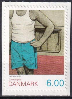 AFA 1652Ea Fra frimærkehæfte STEMPLET DANMARK
