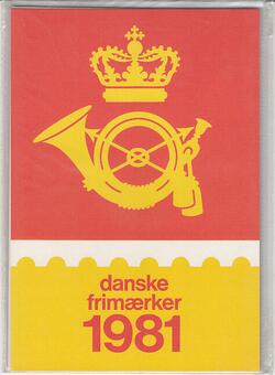 1981 ÅRSMAPPE DANMARK PÅLYDENDE 60,80 KR