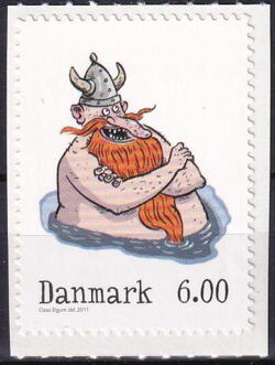 AFA 1682a fra frimærkehæfte STEMPLET DANMARK