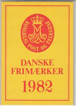 1982 ÅRSMAPPE DANMARK PÅLYDENDE 56,20 KR