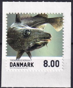 AFA 1727a fra frimærkehæfte STEMPLET DANMARK