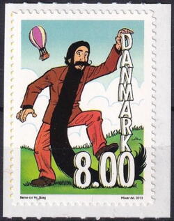 AFA 1736a fra frimærkehæfte STEMPLET DANMARK