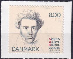AFA 1740 8 kr. Søren Kirkegård 100 år.