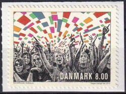 AFA 1745a fra frimærkehæfte STEMPLET DANMARK