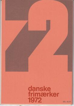 1972 ÅRSMAPPE DANMARK PÅLYDENDE 25,50 KR