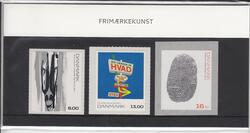 Souvenirmappe 104 - Frimærkekunst PÅLYDENDE 37 KR.