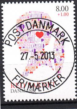 AFA 1747a fra frimærkehæfte PRAGTSTEMPEL