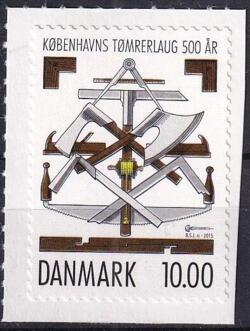 AFA 1834 10 kr. Københavns Tømrelaug POSTFRISK DANMARK