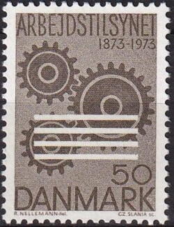 AFA 543 DANMARK STEMPLET