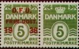 AFA SA35 245 og 199a SAMMENTRYK DANMARK Postfrisk