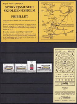AFA 1070-73, incl. fribilletter Sporvognsmuseet og HT museet DANMARK POSTFRISK