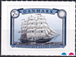 AFA 1827-30 4 blok STEMPLET DANMARK