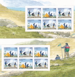 AFA 484E & 485E HÆFTESAMMENTRYK 31 GRØNLAND POSTFRISK