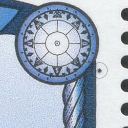 AFA 1831x Miniark POSTFRISK DANMARK, Sort plet øverst i højre margin. i Georg Stage.