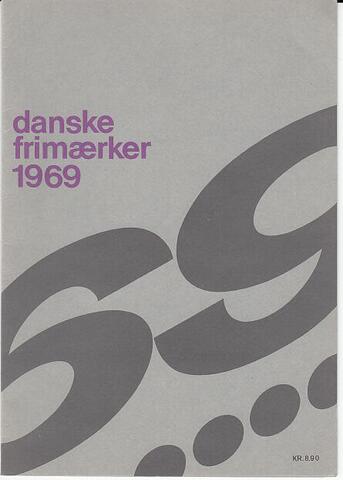1969 (kartonomslag) ÅRSMAPPE DANMARK, sjælden derfor højere pris.