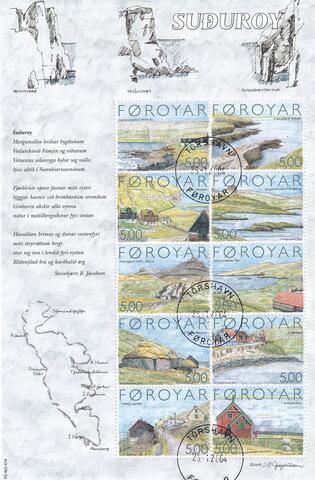 AFA 467-476 MINIARK Stemplet Færøerne
