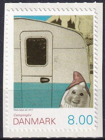 AFA 1653Ea Fra frimærkehæfte STEMPLET DANMARK
