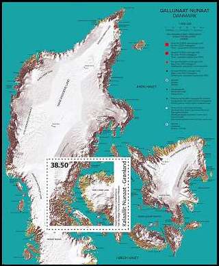 AFA 614 MINIARK GRØNLAND POSTFRISK