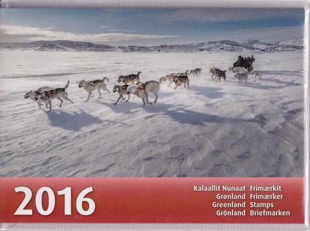 Grønland årsmappe 2016 Pålydende værdi 627,50 kr*