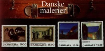 Souvenirmappe 19 - Danske malerier PÅLYDENDE 45 KR.