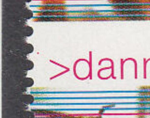 AFA 1289x VARIANT - RØD PLET I VENSTRE MARGIN UD FOR DANMARK NR. 10 I ARKET, DANMARK POSTFRISK