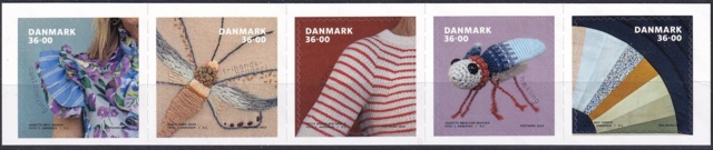 AFA 2094-98 5-stribe Passer til Leuchtturm tillægsblade. POSTFRISK DANMARK