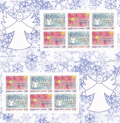 AFA 480E-481E HÆFTESAMMETRYK JH-11-2 GRØNLAND POSTFRISK