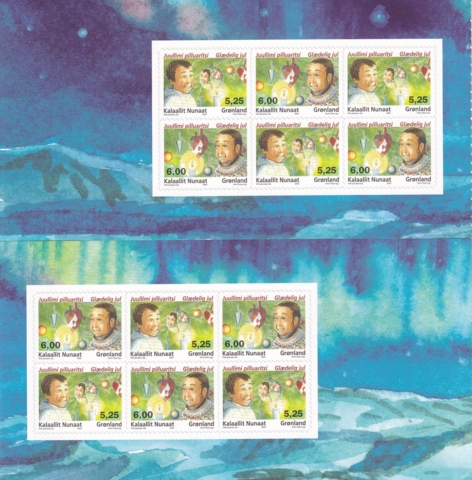 AFA 458E-459E HÆFTESAMMETRYK JH-10-2 GRØNLAND POSTFRISK