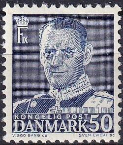AFA 323x DANMARK Postfrisk, farveplet i nedre margin under Sc nr. 95 i arket.