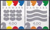AFA 1232-1233 DANMARK STEMPLET