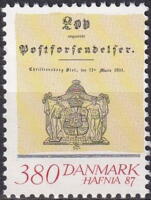 AFA 827d DANMARK STEMPLET