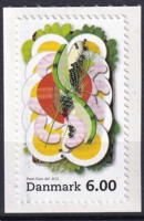AFA 1701a fra frimærkehæfte STEMPLET DANMARK