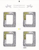 AFA SÆRHÆFTE 248 - AFA 1795, 9 kr. Frimærkekunst 4-STRIBE, EKSTREM SJÆLDEN!!!