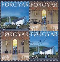 AFA 426-27 4-BLOK ÆGTE STEMPLET FÆRØERNE