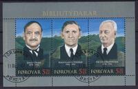 AFA 601-02 MINIARK ÆGTE STEMPLET FÆRØERNE