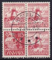 AFA 238 4-BLOK DANMARK STEMPLET