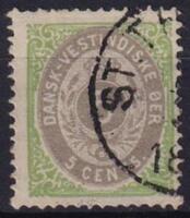 AFA 10 DANSK VESTINDIEN STEMPLET