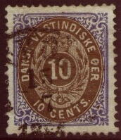 AFA 11a DANSK VESTINDIEN STEMPLET