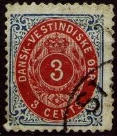 AFA 6y Dansk Vest Indien STEMPLET